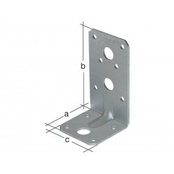 Equerre réglable acier galvanisé / galvanisé, 90x50x50 mm | Sanifer