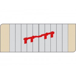 Barre de sécurité En Acier Zingué Pour Volets, L.41 Cm | Sanifer