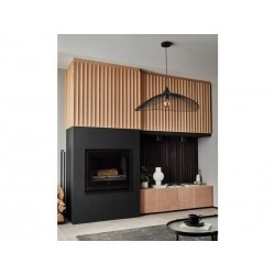 Suspension 1xE27 max 40W métal noir SEYNAVE KASTELI diam. 45 cm | Sanifer