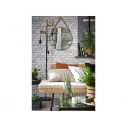 Lampadaire droit industriel en bois marron  Townshend | Sanifer