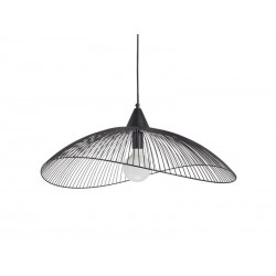 Suspension 1xE27 max 40W métal noir SEYNAVE KASTELI Diam. 65 cm