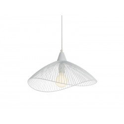 Suspension 1xE27 max 40W métal blanc SEYNAVE KASTELI diam.46 cm