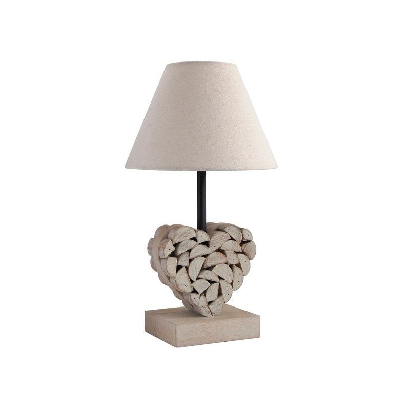 Lampe charme romantique en bois naturelSeynave Carlita