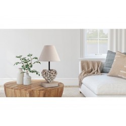 Lampe Charme Romantique Bois Bois Naturel, Seynave Carlita | Sanifer