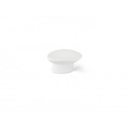 Bouton de meuble ovale blanc zamak H.24 X L.41 X P.19 Mm