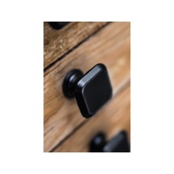Bouton de meuble carré Noir Zamak H.22 X L.30 X P.30 Mm | Sanifer