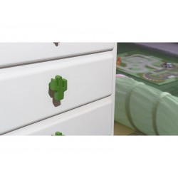 Bouton de meuble cactus Plastique Mat H.30 X L.34 X P.49 Mm | Sanifer