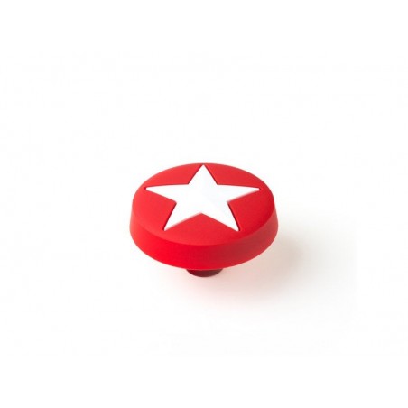 Bouton de meuble étoile plastique mat H.26 X L.43 X P.43 Mm