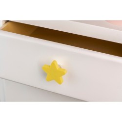 Bouton de meuble étoile plastique mat H.24 X L.49 X P.47 Mm | Sanifer