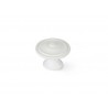 Bouton de meuble rond blanc zamak H.26 X L.35 X P.35 Mm