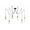Suspension E27 Style Industriel Araignée Métal 6 Lumières