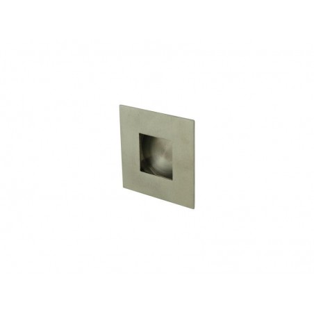 Poignée de porte coulissante carrée acier inoxydable brossé gris