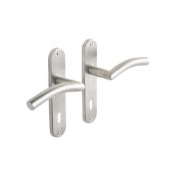 Ensemble de porte margaud 165mm trou cle inox