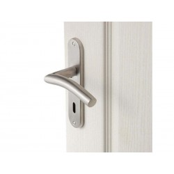 Ensemble de porte margaud 165mm trou cle inox  | Sanifer