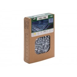 Lot de 180 vis autoperceuse acier tête fraisée Phillips X L.19 Mm|Sanifer