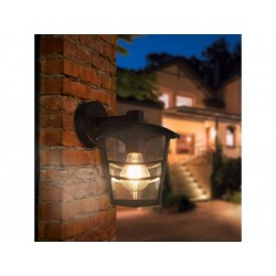 Applique Descendante Extérieure E27 Max 60W Noir Palama   | Sanifer