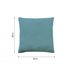 Housse de coussin bleu aqua H.60 X L.60 Cm -  - meilleure qualité