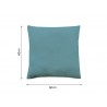 Housse de coussin bleu aqua H.60 X L.60 Cm -  - meilleure qualité