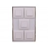 Lot de 5 interrupteurs va-et-vient complet BasicBlanc