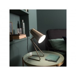 Lampe à  poser MOETA E14, métal laiton, H.30 cm  | Sanifer