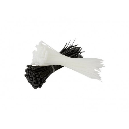 Lot de 250 colliers diam. 3 à  50 mm L.150-200 noir ou blanc