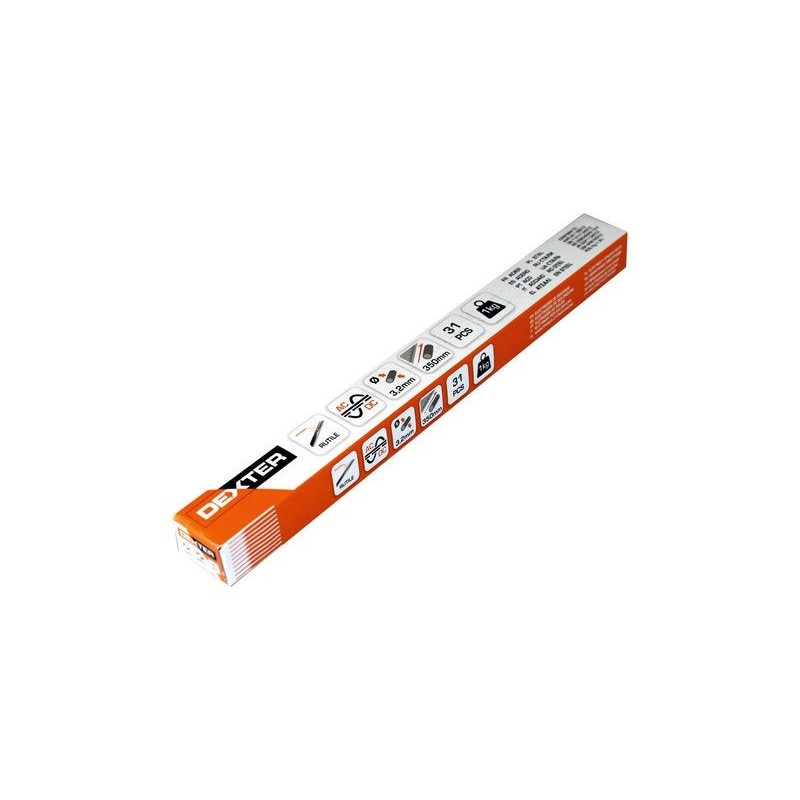 Lot de 31 electrodes de soudure DEXTERDiamètre 3.2