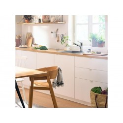 Mitigeur de cuisine avec douchette chrome HANSGROHE Zesis|Sanifer