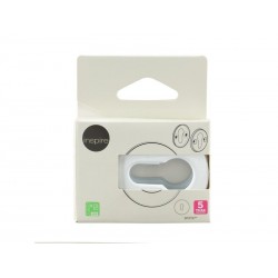 Lot de 2 rosaces Gilda acier peint blanc trou de cylindre|Sanifer