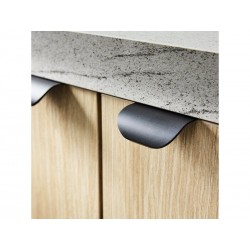 Poignée de porte Oslo 32mm noir uni mat