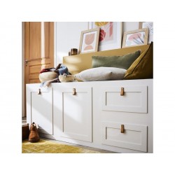 Poignée Zack cuir marron clair|Sanifer