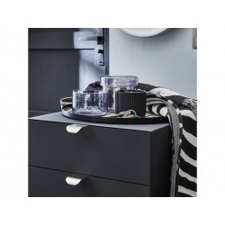 Poignée de porte Oslo 32mm nickel brossé