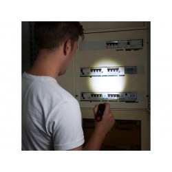 Lampe torche piles 450/135 lm 160 mètres alu noir|Sanifer