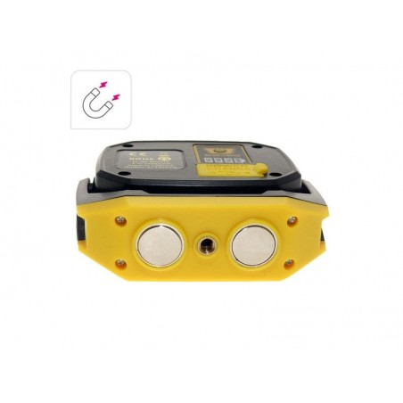 Lampe rechargeable aimantée 770-415 lm 35 mètres jaune LEXMAN