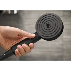 Pommeau de douche 3 jets, flexible et barre noir HANSGROHE Pulsify | Sanifer