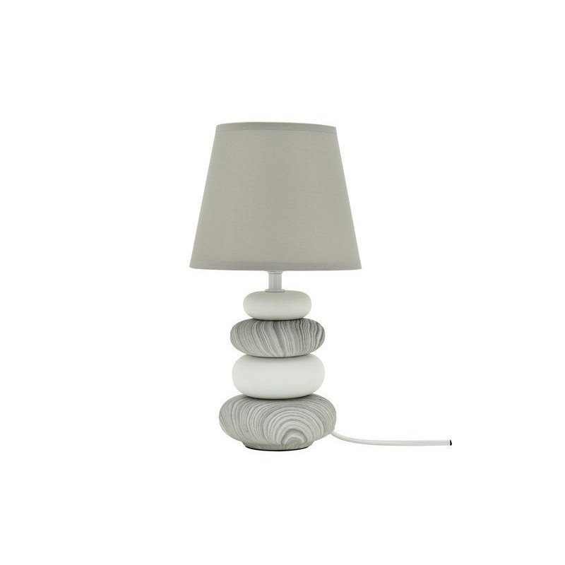 Lampe e14 charme céramique grisNavala H.36cm