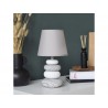 Lampe e14 charme céramique gris  Navala, H.36cm | Sanifer