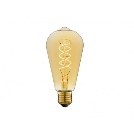 Ampoule led décorativefilament carbone Edison E27 500lm blanc chaud