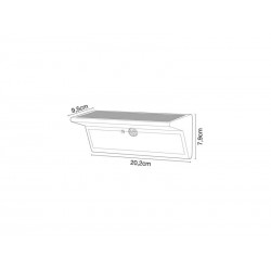 Applique solaire et rechargeable Nadio blanc|Sanifer