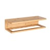 Etagère porte serviette fixation au choix Inbara 40cm bambou WENKO -  - meilleure qualité