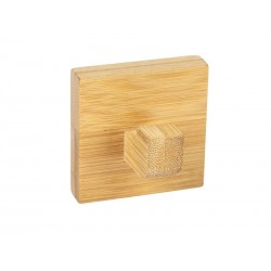 Crochet pour salle de bains à coller simple Inbara bois WENKO -  - meilleure qualité