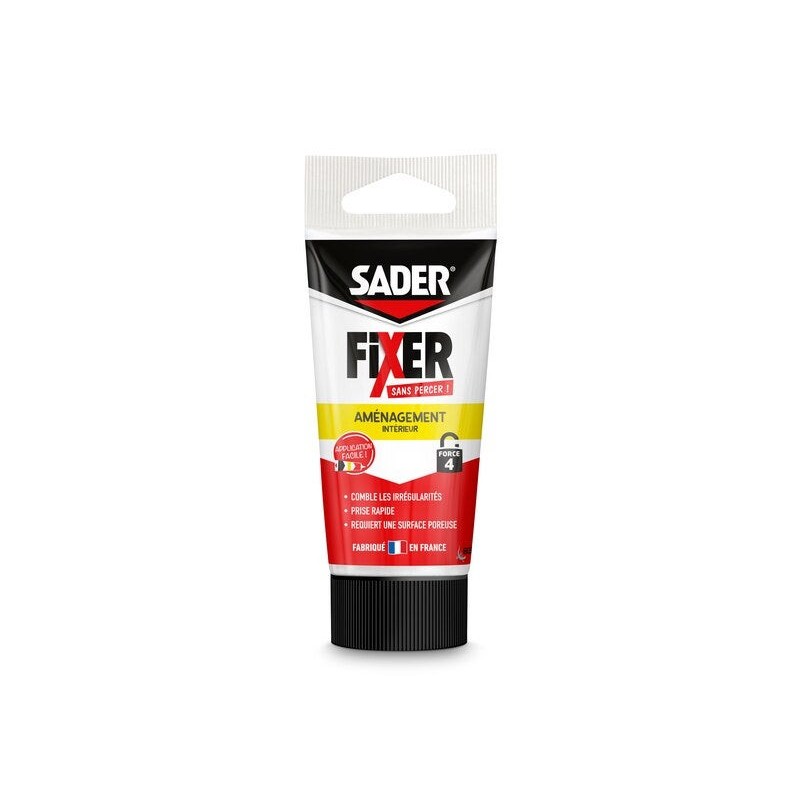 Colle de fixation tube SADER Fixer sans percer intérieur 55ML blanc -  - meilleure qualité