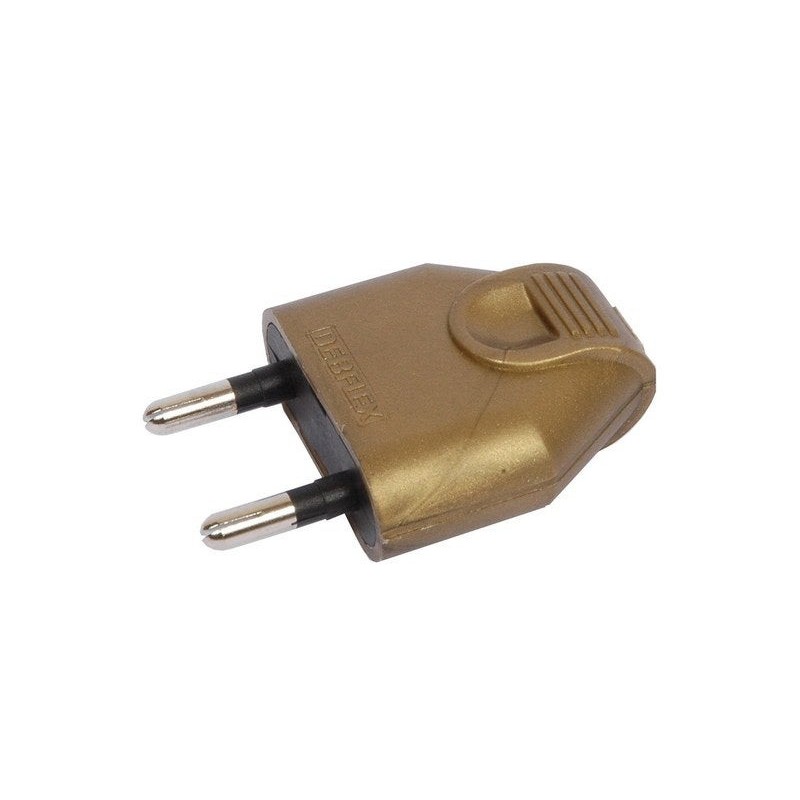 Fiche électrique mâle 2 pôles 6A DEBFLEX