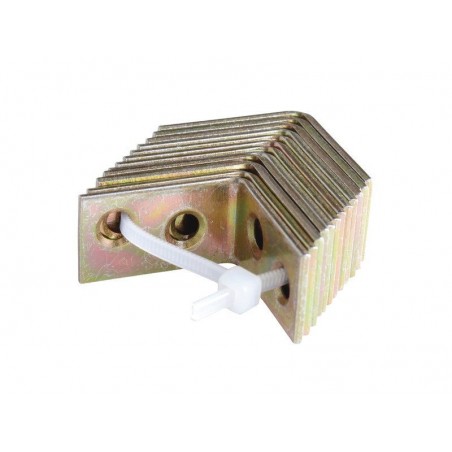 Lot de 12 équerres de chaise bichromaté40X40X15 Mm