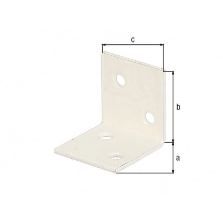 Equerre en acier plastifié L.3 X L.3 X H.3 Cm