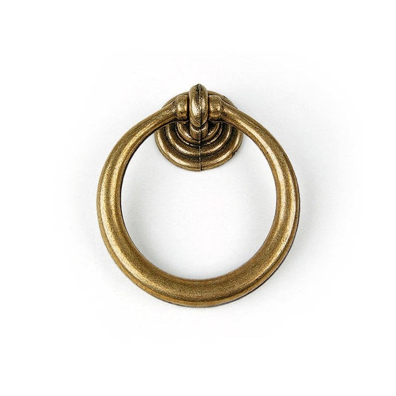 Poignée de meuble Vieux Laiton Zamak Laitonné D35Mm