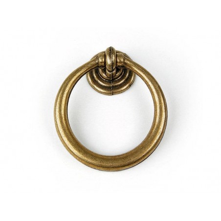 Poignée de meuble Vieux Laiton Zamak Laitonné D35Mm