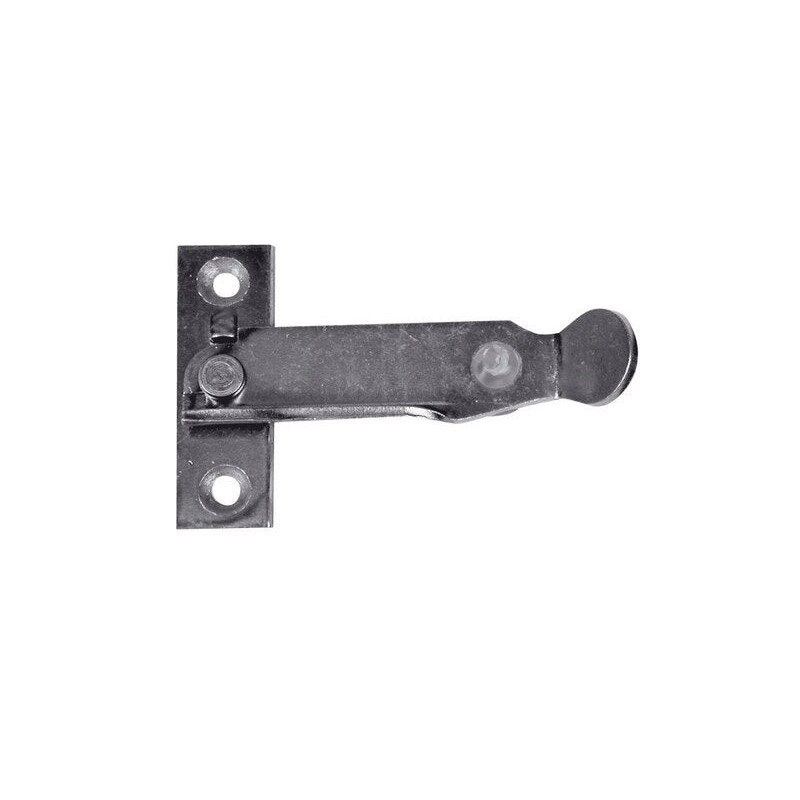 Arrêt pour persienne fermeture vers la droite en acier zingué H.62 x P.12 mm