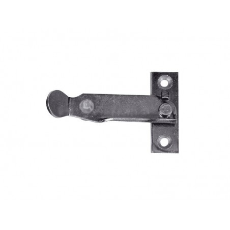 Arrêt pour persienne fermeture vers la gauche en acier zingué H.62 x P.12 mm