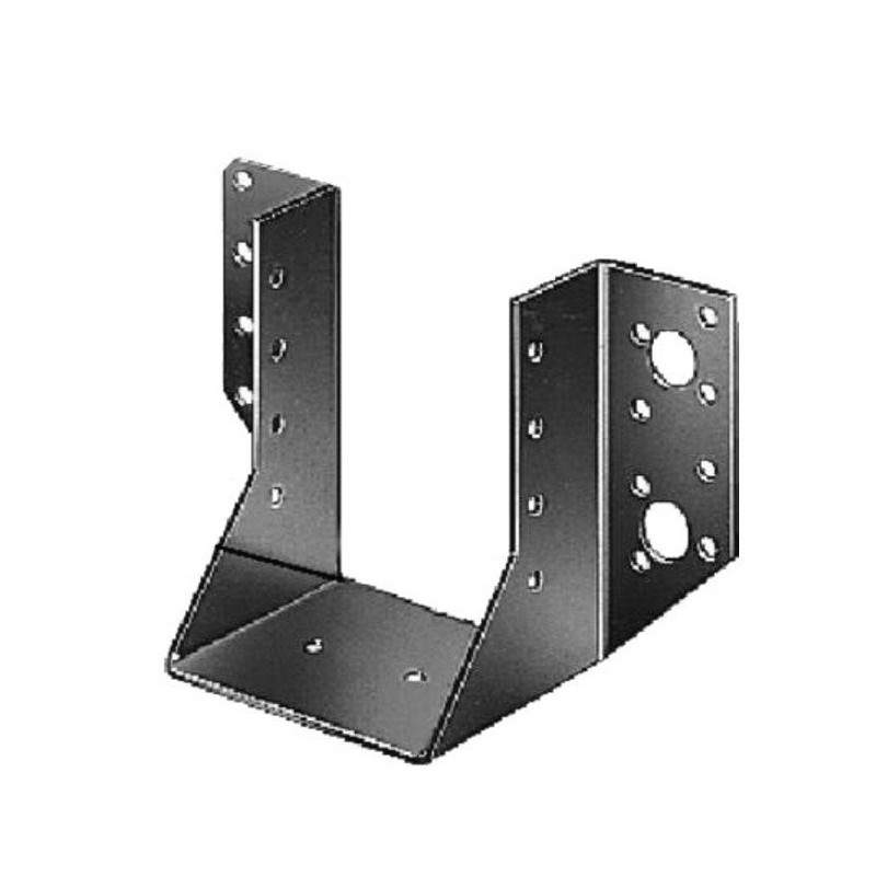 Support de poteau forme U galvanisé80 x 120 mm