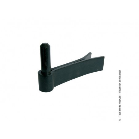 Gond à  sceller renforcé en acier noir pré-peint diam. 14 x L.140